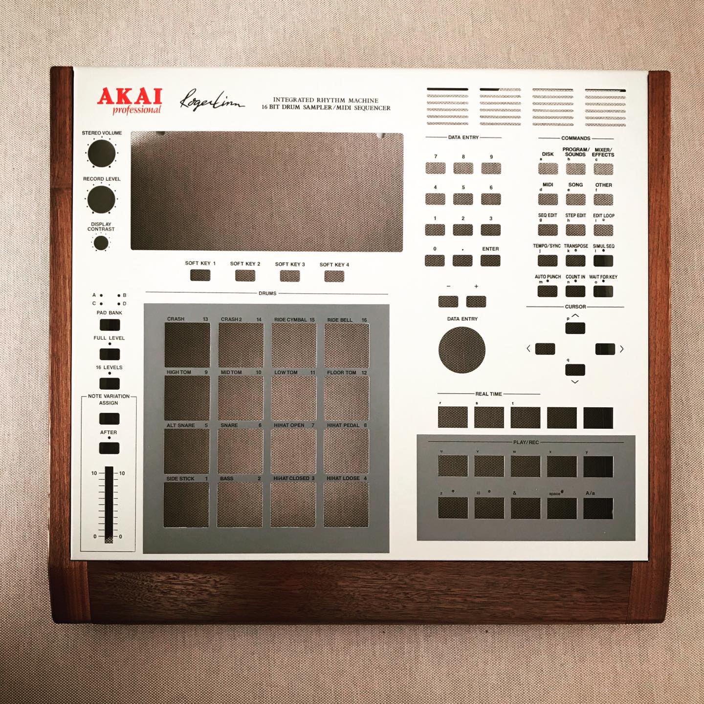 Akai MPC 3000 - Walnut woodsides set - audiocustom