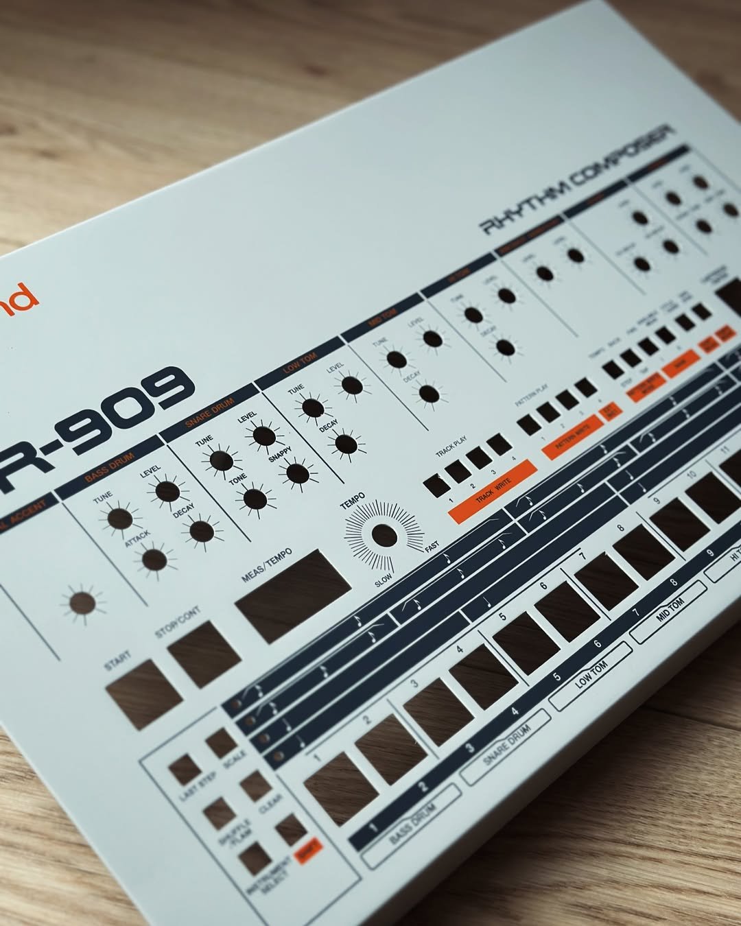 Roland TR-909 panel detail